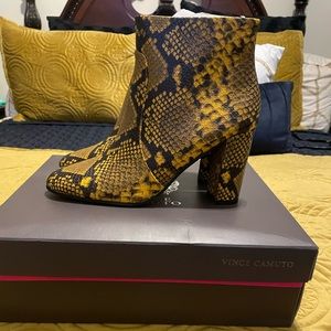 Vince Camuto Python Bootie